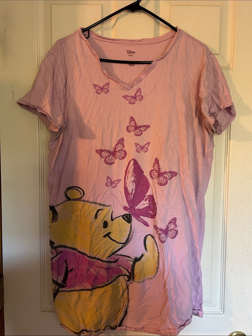 Disney Pink Winnie the Pooh Butterfly Graphic Tee